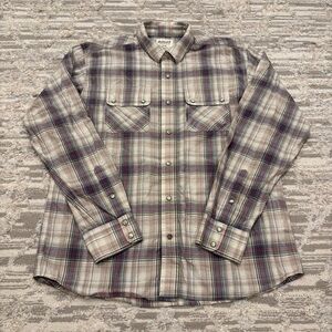 Ariat Retro Fit Pearl Snap Long Sleeve Shirt Men’s Large Western Plaid Button Up